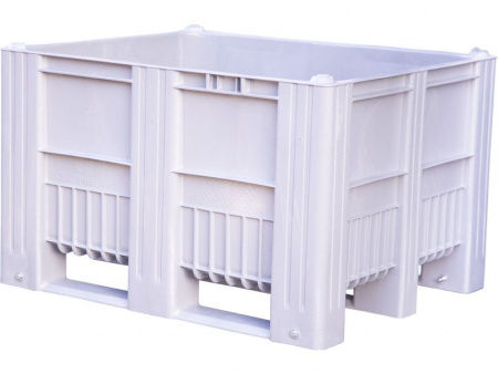 Контейнер большой BoxPallet (бокс паллет) 1200x1000x740 мм, сплошной на полозьях, арт.C-Box 1210 S (740) (18190, серый) Контейнер большой BoxPallet (бокс паллет) 1200x1000x740 мм, сплошной на полозьях, арт.C-Box 1210 S (740) (18190, серый)