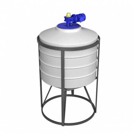 Емкость ФМ 500 в обрешетке с лопастной мешалкой (171.0502.001.1, белый) Емкость ФМ 500 в обрешетке с лопастной мешалкой (171.0502.001.1, белый)