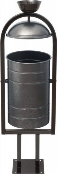 Урна металлическая 1010х330х280 мм серый антик, арт.УСП 20 серая