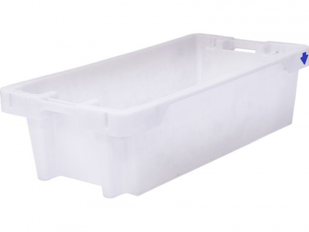 Ящик рыбный 800х400х225 арт Euro-Fish box 25 white 81651100 конусный