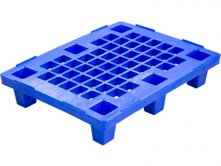 Паллет 800х600х150 перфорированный, на ножках, арт.IR 680 P (24854, синий)