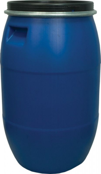 Бочка пластиковая 127 л с крышкой на обруче