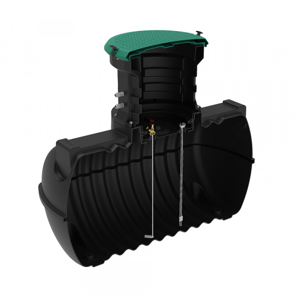 Емкость топливная подземная Rostok G 1800 л с горловиной Емкость топливная подземная Rostok G 1800 л с горловиной