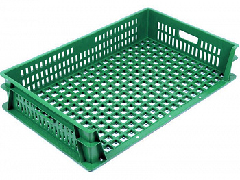 Ящик хлебный 3-х бортный 740х465х145 арт 404-12 перфорированный Ящик хлебный 3-х бортный 740х465х145 арт 404-12 перфорированный