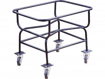 Тележка для ящиков 426 высокая, резиновые колеса, арт ТЛ-426 высокая