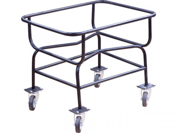 Тележка для ящиков 426 высокая, резиновые колеса, арт ТЛ-426 высокая