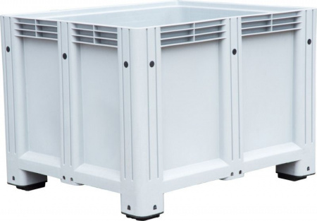 Контейнер большой Big Box 1200x1000x850 мм, сплошной на ножках, серый, арт.D-Box 1210 S (850)