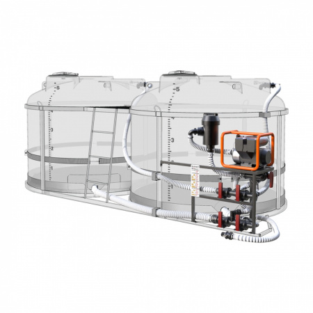 Комплекс насосный для воды 600л/мин G2 на две емкости TRF