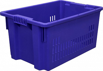 Ящик вкладываемый 600х400х300 арт 602 перфорированный, дно сплошное