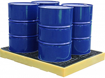 Емкость для 4-х бочек 1660 х 1260 х 150, арт.ПдО-НП Б4