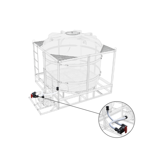 Комплект полного слива для мотопомпы G2 на одну емкость TR
