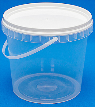 Ведро пластиковое 1 л с крышкой