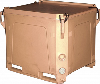 Контейнер 915х715х765 мм бежевый с крышкой, арт.RIC 310