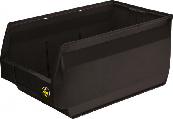 Ящик Venezia 500х310х250 PP, черный антистатичный, арт.5006 ESD