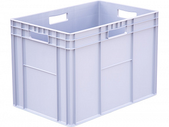 Ящик пластиковый 600x400x420 стенки сплошные дно усиленное