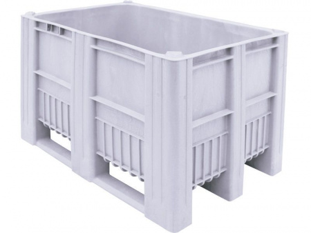 Контейнер большой BoxPallet (бокс паллет) 1200х800х740 мм, сплошной арт.C-Box 1208 S (740) (18899, светло-серый)