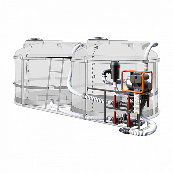 Комплекс насосный для воды 920л/мин G3 на две емкости TRF