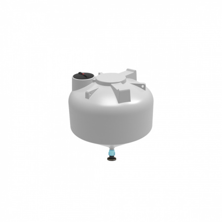 Емкость ЦКТ 3000л с патрубком 110 мм с фланцем (108.3000.001.005, белый)