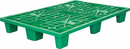 Паллет 1200х800х160 мм (перфорированный на 9 ножках вкладываемый), арт.TR 1208 L (12744, зеленый)