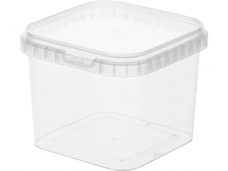 Ведро пластиковое 1 л квадратное