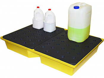 Емкость 1200 х 800 х 190 с решеткой  на 105 литров, арт.ПдО 105 с решеткой