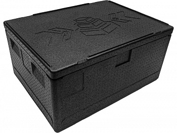 Термоконтейнер 800х600х390 109 л из ударопрочного вспененного полипропилена плотность 55 кг/м3