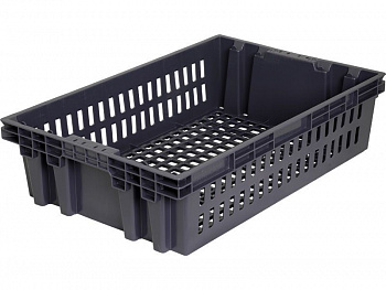 Ящик хлебный Евролоток 600х400х152,5 арт 403 (1,2 кг) перфорированный Ящик хлебный Евролоток 600х400х152,5 арт 403 (1,2 кг) перфорированный