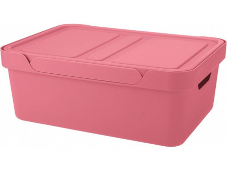 Ящик п/п Luxe 380х276х140 12л  для хранения с крышкой, арт.Luxe 12