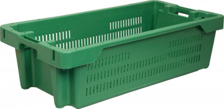 Ящик пластиковый рыбный 800х400х225 арт 211-2 перфорированный