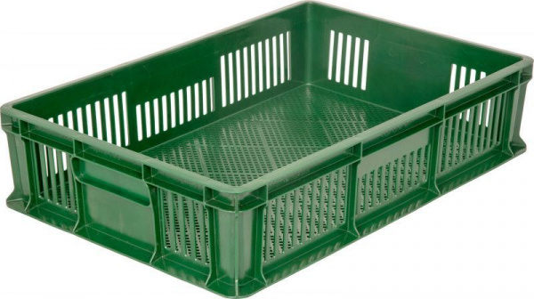 Ящик пластмассовый 600х400х140 арт 705.01.02 перфорированный без ручек Ящик пластмассовый 600х400х140 арт 705.01.02 перфорированный без ручек