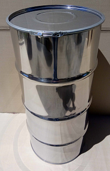 Бочка из нержавейки 298 л со съемной крышкой