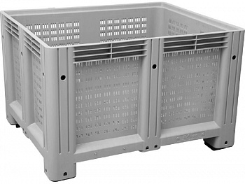 Крупногабаритный пластиковый контейнер D-Box 1210 P, 1200x1000x760 мм, перфорированный на ножках, арт.D-Box 1210 P (760) Крупногабаритный пластиковый контейнер D-Box 1210 P, 1200x1000x760 мм, перфорированный на ножках, арт.D-Box 1210 P (760)