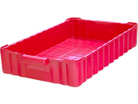 Ящик рыбный 788х470х138 арт 213 сплошной (23057, красный)