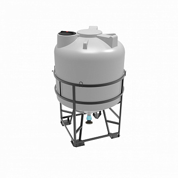 Емкость ЦКТ 5000л с патрубком 110 мм с фланцем в обрешетке Емкость ЦКТ 5000л с патрубком 110 мм с фланцем в обрешетке