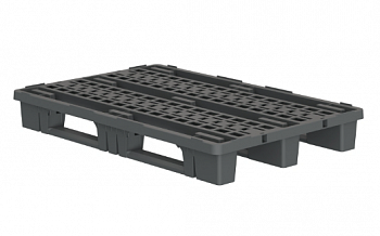 Вкладываемый перфорированный паллет 1200х800х153 на 3-х полозьях с бортиком
