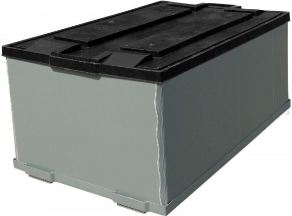 Разборный крупногабаритный пластиковый контейнер Polybox 1200х800х760 мм, сплошной на полимерном дне, арт.Р-Вох Н700 L Разборный крупногабаритный пластиковый контейнер Polybox 1200х800х760 мм, сплошной на полимерном дне, арт.Р-Вох Н700 L