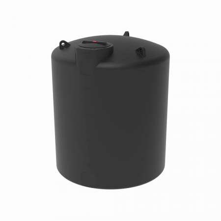 Емкость (бочка) цилиндрическая пластиковая TOR 5000 л (черный, 108.5000.899.000)