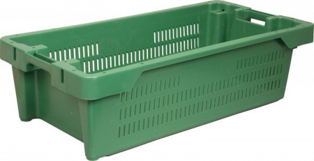 Ящик рыбный 800х400х225 арт 211-1 перфорированный, дно сплошное