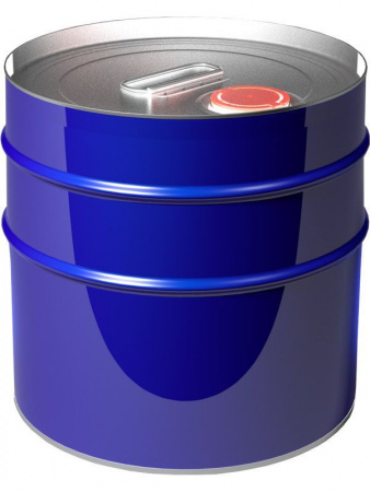 Бочка металл 15 л цилиндр с ребром жесткости с крышкой берикап 57 мм