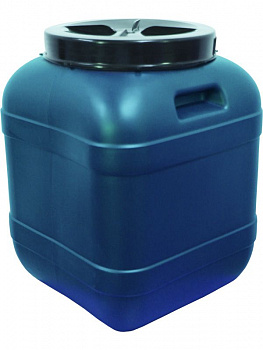 Фляга пластиковая 60 л квадратная с крышкой