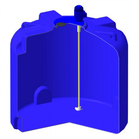 Емкость TR 3000 с пропеллерной мешалкой (171.0000.000.015, синий)