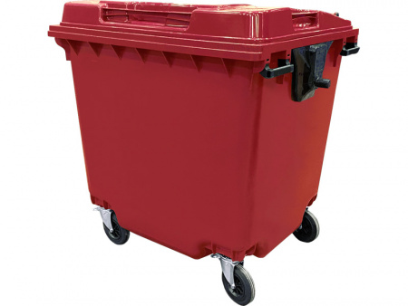 Мусорный контейнер 1100 л (25697, красный)