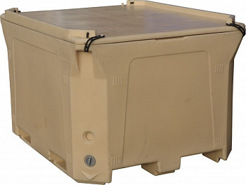 Контейнер 1470х1180х965 мм бежевый с крышкой, арт.RIC 1000