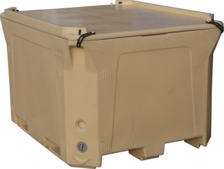 Контейнер 1470х1180х965 мм бежевый с крышкой, арт.RIC 1000