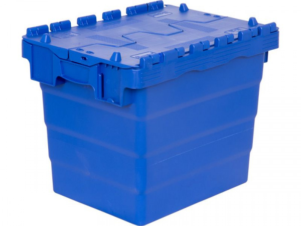 Ящик п/э 400х300х306 сплошной с крышкой, арт.SPKM 4332-1