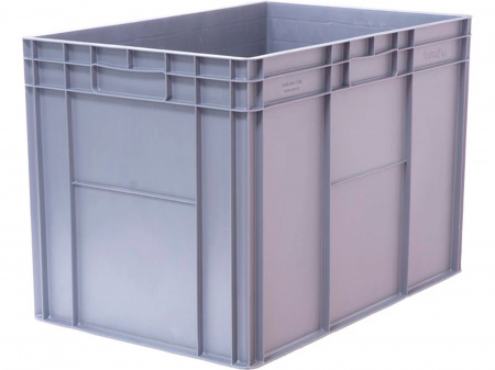 Ящик пластиковый 600х400х420 сплошной, дно гладкое