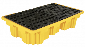Емкость (поддон) с решеткой под два еврокуба