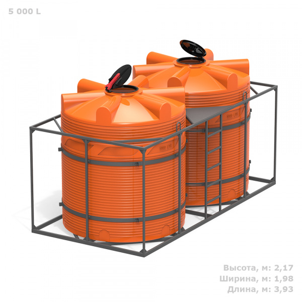 Кассета двойная с емкостями V 5000 КАС