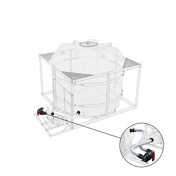 Комплект слива для мотопомпы G2 на одну емкость TR