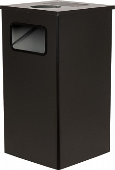 Урна 80 литров Квадро-11 черный, арт.Квадро-11 черный